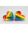 Ceramic Rainbow Hearts Salt and Pepper Shakers, Kitchen Decor, Pride Month Decor